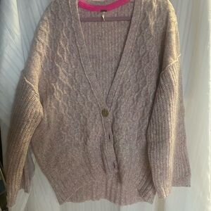Free people cozy cable sweater large